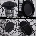 thumbnail image 4 of 1PC Iron Cage Bird Feeder Black Hanging Birds Feeder with Mesh Grid Tube Pet Bird Food Feeder for Home Pet Store (Black), 4 of 4