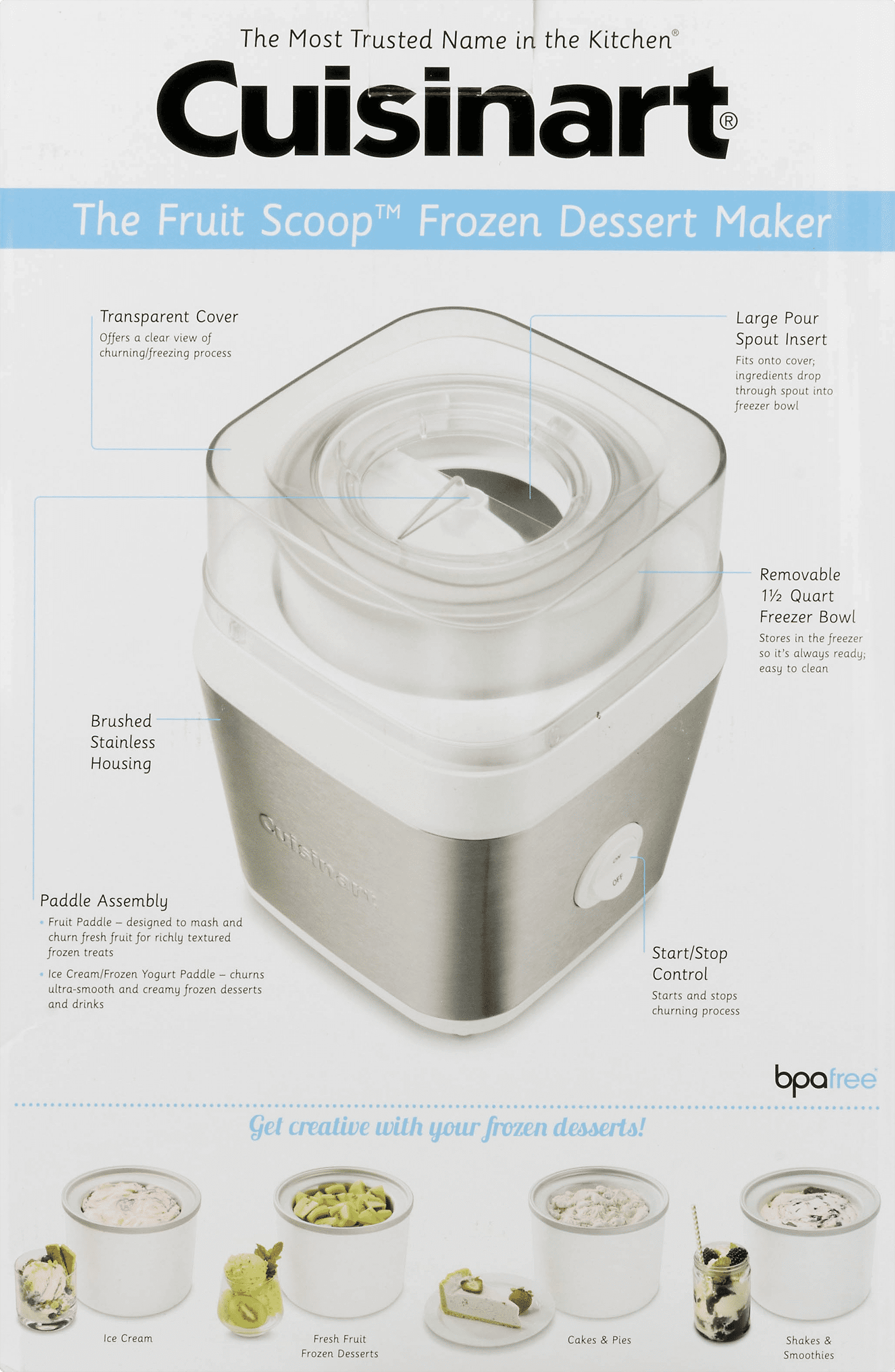 Cuisinart Fresh Fruit & Ice Cream Maker Attachment