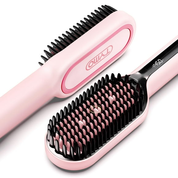 TYMO Ionic Hair Straightener Brush with 16 Temps, 30s Heat-up, Dual Voltage - for Thick, Thin, Curly Hair