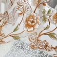 thumbnail image 5 of CICRKHB Clearance Peony Curtains Coffee Color, Peony Sheer Curtain Tulle Window Treatment Voile Drape Valance 1 Panel Fabric, 1 X Peony Curtain, Curtain Clearance, 5 of 8