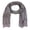 Black, variant on Classic Lightweight Heavenly Henna Paisley Printed Eyelash Fringe Scarf