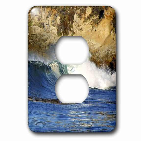 3dRose, Big Sur Waves, 2 plug outlet cover