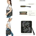 thumbnail image 3 of ZUXONGSY Abstract Dragonfly Daisy Flower Print Casual Bucket Bag Tote Purse Set for Women, Fashion Shoulder Bag with Leather Wallet for Daily Use Travel, 3 of 4