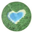 thumbnail image 2 of Abbracc Tapis Rond pour Bébé Tapis de Sol Amour Mer 100cm, 2 of 9