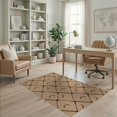 thumbnail image 2 of ODIKA 4'x6' Black Beige Geometric Pattern Design Washable Area Rug Modern Abstract Motif with Dotted Lines for Bedroom, Reading Nook, Pet Friendly & Non-Shedding, 2 of 7