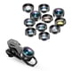 thumbnail image 5 of 1 Micro Lente de ángulo ancho 140° Lente de 205° Lente de pez Kaleidoscopio Lente grad y filtros de color completo ND32 CPL Filtros de estrellas compatibles con Samsung y otros teléfonos inteligentes APEXEL Lente del teléfono, 5 of 7