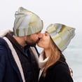 thumbnail image 5 of Lsque White Rose Pattern Knitted Beanie, Unisex Winter Hat, Knit Hat Winter Beanies Thick Fisherman Beanies Cuffed Plain Skull Caps, 5 of 6