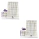thumbnail image 3 of Monstrate Toallas faciales de rayas gruesas de algodón puro, toallas absorbentes de secado rápido con patrón de lavanda Type1 NO1 Monstrate CBP003778, 3 of 6