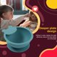 thumbnail image 5 of Cuencos para bebés con ventosa de la ventosa Portátil Silicona Silicone Niños Alimentación Vajilla Vajilla recién nacido Niños Regalos Camping Suministros Oscuro Verde Inevent HA059430-01B, 5 of 7