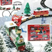 Aozowin Toy Train Set Christmas Train Set Railway Tracks Battery Operated Toys Christmas Train Gift forKid,Christmas Gifts for Kids