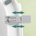 thumbnail image 4 of piezas (blanco+gris) asiento de inodoro ajustable creativo, 4 of 5