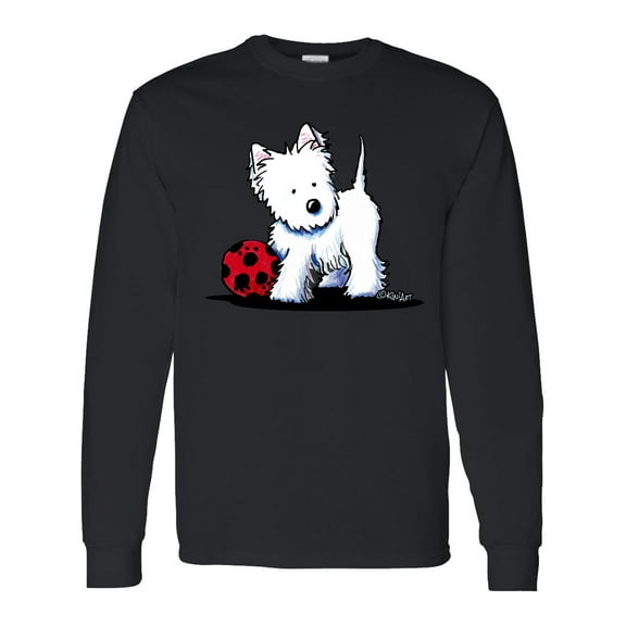 Inktastic Westie with Ball Long Sleeve T-Shirt