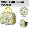 thumbnail image 6 of Lunch Bag Lunch Box for Women Reusable Insulated Lunch Cooler Bags,Large Capacity for Work Travel Picnic,Water-Resistant Lemon Lunch Tote Bag Gifts for Woman Mom Yellow, 6 of 6
