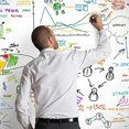 thumbnail image 6 of Self-Adhesive Whiteboard Wall Decal Sticker, 17.7" X 78.7" Extra Large Strong & Durable Dry Erase Wall Paper Message Board White Board for Drawing, Office, Home Decor (White), 6 of 8