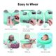 thumbnail image 4 of Anillo de natación Mambobaby B510 flotador no inflable para bebé anillo para el cuello flotador para la cabeza anillo de natación juguetes entrenador de natación para bañera de piscina bebés de 0 a 6, 4 of 8