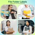 thumbnail image 5 of Etiquetas para carpetas de archivos Dymo compatibles con Labelife, reemplazan para Dymo Label 30327 (30576) 9/16""x 3-7/16"" LW 1-Up Etiquetas para Dymo Labelwriter 450 450 Turbo 450 Twin Turbo 450 Du, 5 of 5