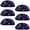 Multicolored 3, variant on PhooArto 6 Pcs Cup Drawer Pulls, Wood Board Sunflower Cow Shell Shape Handles Cabinet Knobs for Dresser Cupboard Closet Wardrobe with Screws
