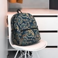 thumbnail image 6 of Daiia Indian Paisley 2 School Backpack for Men Women, Unisex Large Waterproof Bookbag Schoolbag Casual Daypack for High School/College/Teens/Travel/Work Black, 6 of 8