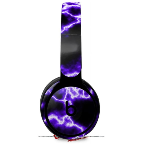Skin Decal Wrap works with Original Beats Solo Pro Headphones Electrify Purple Skin Only BEATS NOT INCLUDED