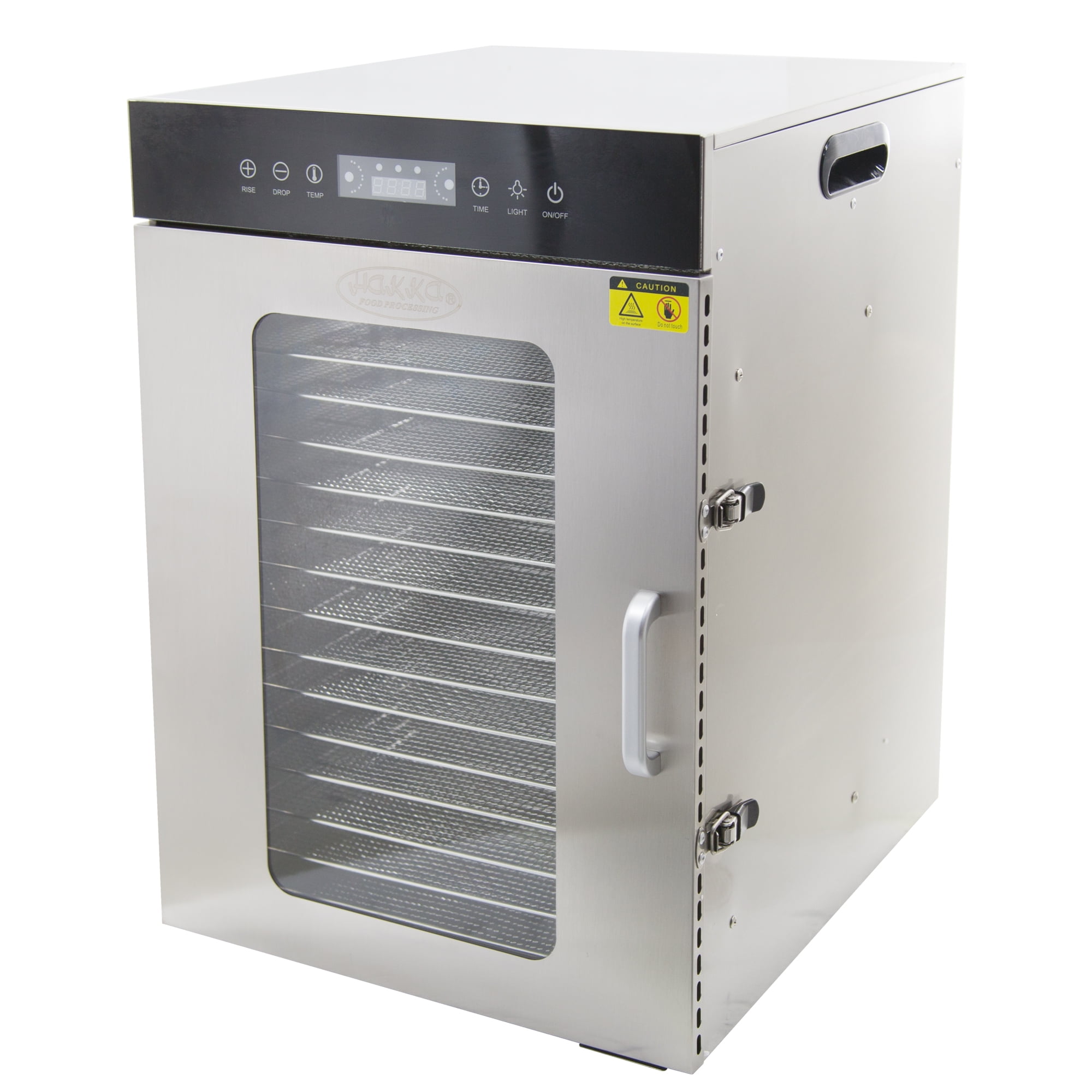 Cercker Food-Dehydrator Machine 12 Stainless Steel Trays, 800W Dehydrator  for Herbs, Meat Dehydrator for Jerky,194ºF Temperature Control,24H
