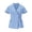Light Blue plus size v neck tops a1, variant on Summer Plus Size V Neck Tops For Women Wrap Tie Front Short Sleeve Elegant Casual Blouses Party Wear T-Shirts Vacation Fashion Clothes, Pink M