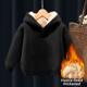 thumbnail image 4 of Sudadera con estilo para niños y niñas, chaqueta con capucha con forro polar, cálida, otoño/invierno, novedad de 2023, 4 of 4