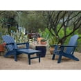 thumbnail image 2 of FUNBERRY Adjustable Folding Adirondack Chair with Retractable Ottoman, All Weather Fire Pit Chairs with Cup Holder, 2 of 9