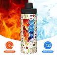 thumbnail image 5 of Cauagu Fall Animals Print 18oz Vacuum Insulated Stainless Steel Water Bottle,Coffee Travel Mug Spill Proof with Lid,Thermos Cup for Keep Hot/Ice Water Drinks, 5 of 7