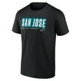 thumbnail image 2 of Men's Black San Jose Sharks Blocked Out T-Shirt, 2 of 3
