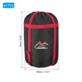 thumbnail image 2 of Unique Bargains Compression Stuff Sack, 2 Pack L Size Waterproof Sleeping Bag Sack Black Red, 2 of 7
