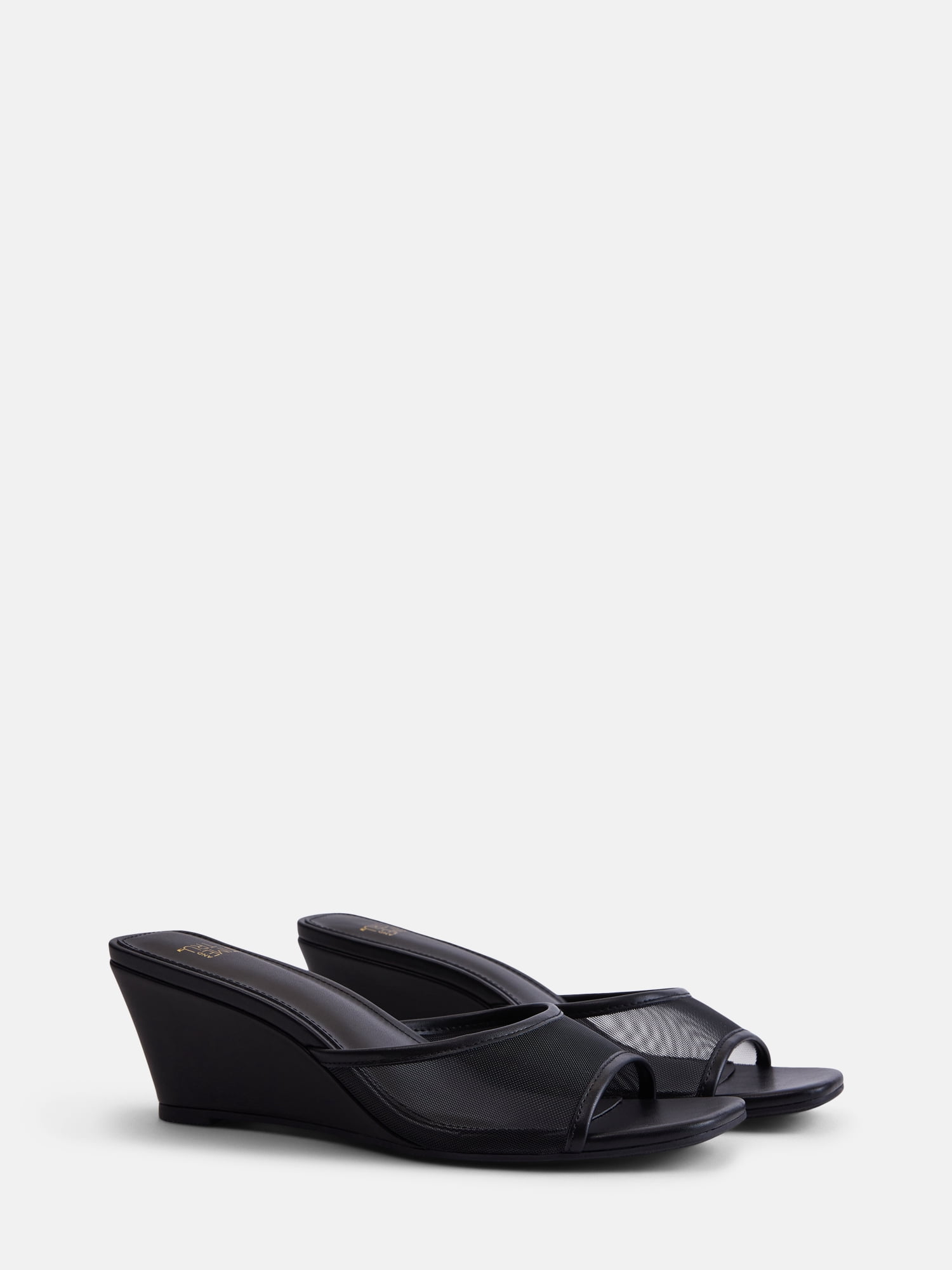 Time and Tru Women's Slip On Wedge Sandals