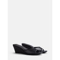 thumbnail image 2 of Time and Tru Women's Slip On Wedge Sandals, 2 of 5