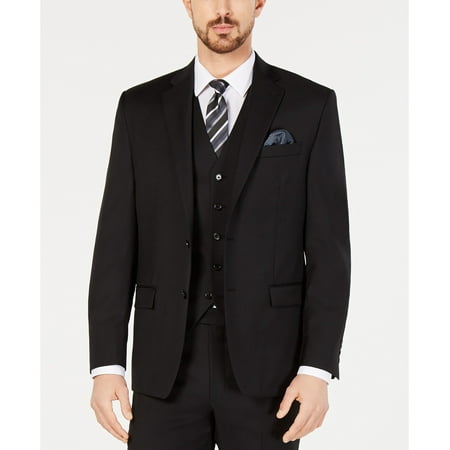 Lauren Ralph Lauren Solid Ultraflex Classic-Fit Wool Jacket - Black