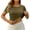 Army Green, variant on Womens Basic T Shirts Summer Tops with Chest Pad,2026 Crop Short Sleeve Summer T-Shirt Built in Bra Soft Comfy Lounge Crew Neck Top M&Khaki