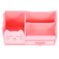 thumbnail image 2 of 2 Sets Compartment Counter Organizer Desk with Drawer Manual Scrubber Gadgets Hand Office Pink, 2 of 8