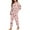 Pink and Brown - Pug, variant on DISNIMO Shark Print Women's Pajama Sets 2 Piece Pj Sets Casual Loose Sleepwear Crew Neck Pullover Top with Long Pants Soft Comfy Loungewear Nightwear, S