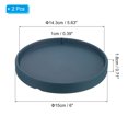 thumbnail image 2 of Plant Pot Saucer 6 Inch, Ceramic Round Flower Tray for Indoor, Dark Blue 2 Pack, 2 of 6