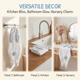 thumbnail image 5 of REGALWOVEN Cute Animal-Shaped Hanging Hand Towels, Super Absorbent Soft Coral Fleece Towels for Kitchen, Bathroom, Home Decor, 13" x 6" White 1pk, 5 of 7