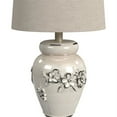 thumbnail image 3 of Bassett Mirror Eleanore Ceramic Table Lamp in Crackled Ivory, 3 of 4