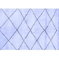 thumbnail image 1 of Ahgly Company Machine Washable Indoor Rectangle Solid Blue Modern Area Rugs, 5' x 8', 1 of 4