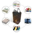 thumbnail image 3 of DouZhe 50L Rectangular Laundry Basket, Future Galaxy Fractal Particles Prints Waterproof Foldable Laundry Hamper with Aluminum Handles, 3 of 6