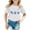 Z8-White, variant on shoper Girl Summer Tops Size 7-8 Printing T-Shirt Clothes Soft Cotton Crew Neck Tees Fashion Tops Tees Black 140