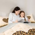 thumbnail image 5 of jejeloiu Leopard Print Loves Full Size Comforter Sets,Chic Cheetah Pattern Bedding Comforter Set,Beige Brown Bedding Sets For Girls,Super Cozy Room Decor Reversible,3-Piece, 5 of 8