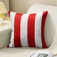 thumbnail image 3 of HengDidi Outdoor Fade-Resistant Pillow Cover Case with Velvet Fabric Feel Comfortable Support for Patio Garden Rest Easy Wash Home Accent Red, 3 of 6