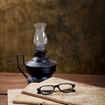 SEWCHICS Retro Flared Glass Lamp Shade for Kerosene Lamps Vintage Home Decor Lighting Accessory