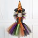 thumbnail image 4 of Disfraz de Halloween para niñas, 3 piezas, fantasía para bebés, niños, cosplay, vampiro, bruja, Caperucita, carnaval, disfraz elegante, vestido de diablo, 4 of 5