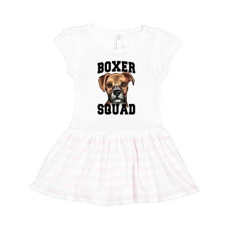 

Inktastic Dog Boxer Squad Gift Toddler Girl Dress