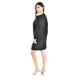 thumbnail image 3 of Vestido escote asimetrico Roman Fashion /Juvenil, 1201 (Negro) negro CH, 3 of 4