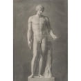 thumbnail image 3 of Henri-Guillaume Chatillon 13x18 Black Modern Framed Museum Art Print Titled - Apollo or Adonis (C. 1818), 3 of 5