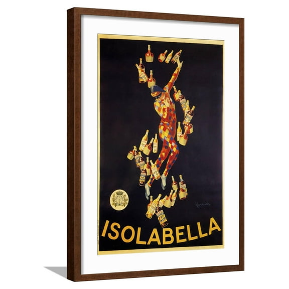 Art.com Isolabella Giclee Print, Brown Frame Wall Art, 21" x 29"